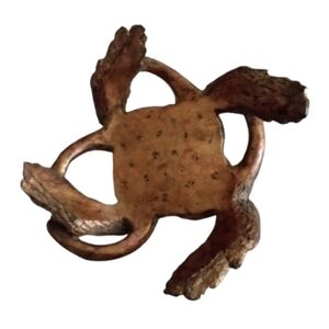 VTG Rare Handmade "One of a Kind"  Burl Wood Plant Stand, ETC, Elegant Swan…